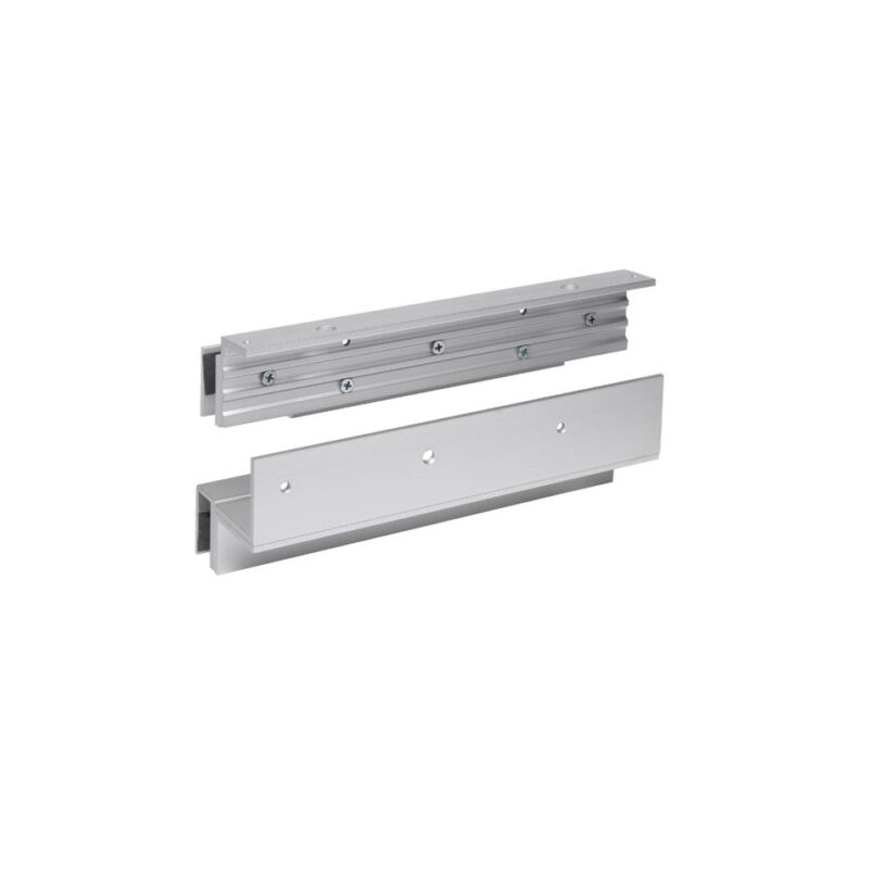 EM300ZLG Z & L Bracket Set For Glass Doors with Glass Header