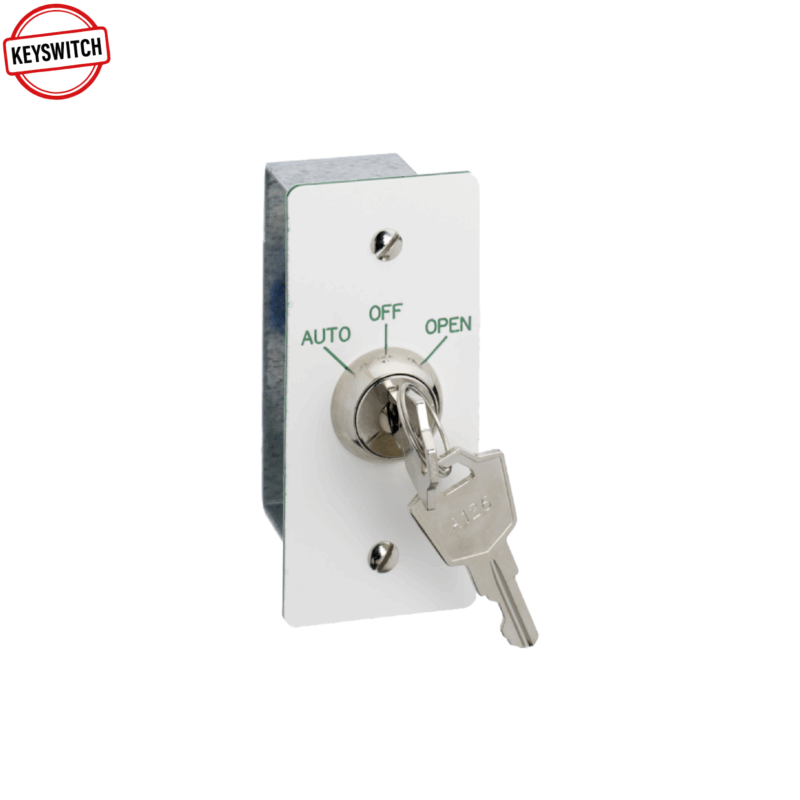 KS-3F Flush Mount Narrow 3 Position Key Switch With 2 Keys