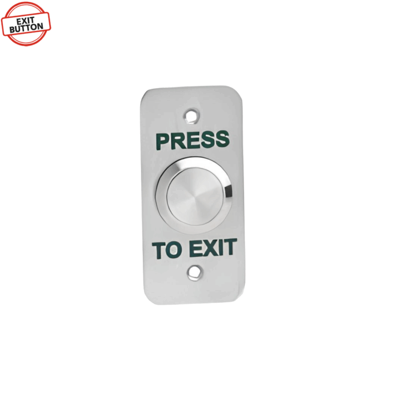 SPB003NF - Flush Narrow 22mm Stainless Steel Exit Button