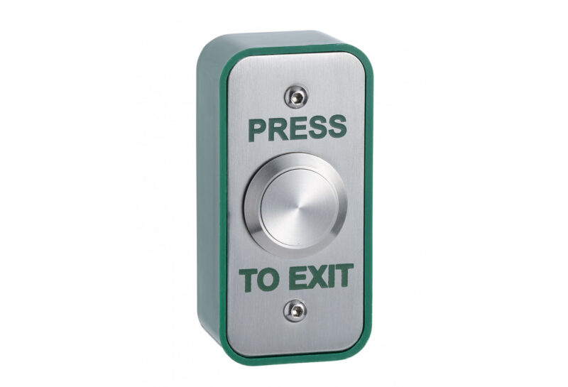 SPB003NS - Surface Narrow 22mm Stainless Steel Exit Button