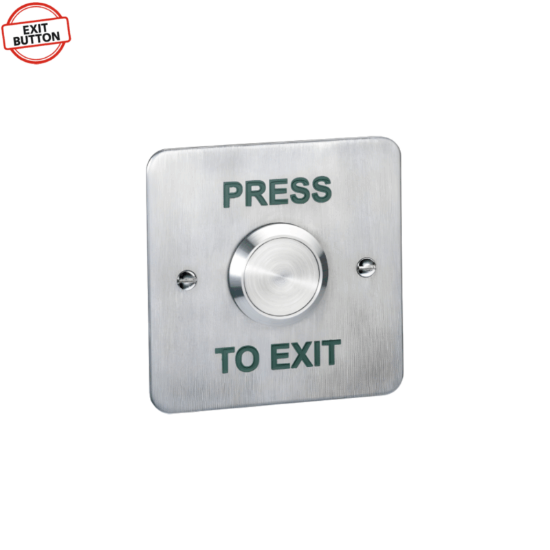 SPB003F - Flush 25mm Stainless Steel Exit Button