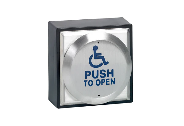 CM41-4 - Surface 10cm round switch with disabled logo