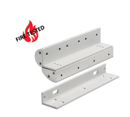EM300ZLDC-FIRE - Double covered Z & L Bracket for slim fire rated maglocks