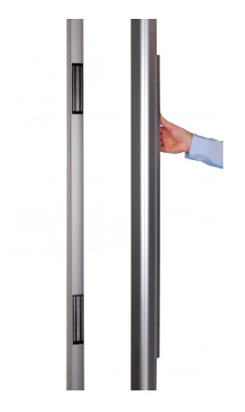 PH800 - 2.5 metre vertical pull handle with 2 slim maglocks