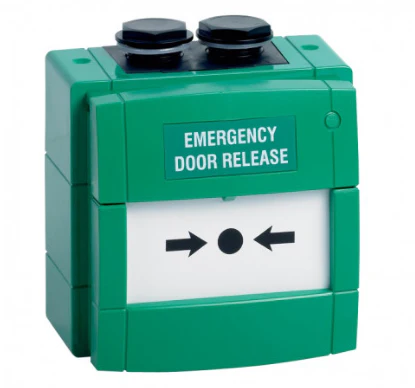 WWG7-2001 - Green weatherproof single pole square break glass