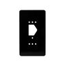 C300324	T15 DRESS PLATE BLACK PK 10